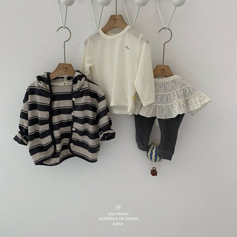 go;u - Korean Baby Fashion - #babygirlfashion - Bebe Elastic Tee - 7