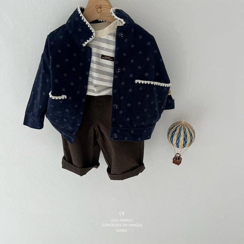 go;u - Korean Baby Fashion - #babyfever - Bebe Chestnut Jacket - 4