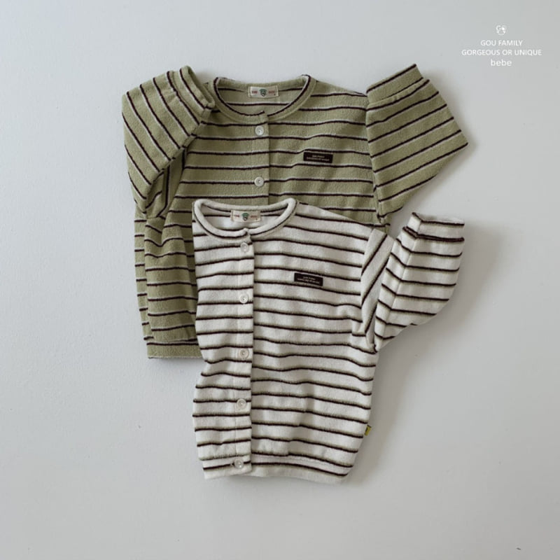 go;u - Korean Baby Fashion - #babygirlfashion - Bebe Bongbong Cardigan