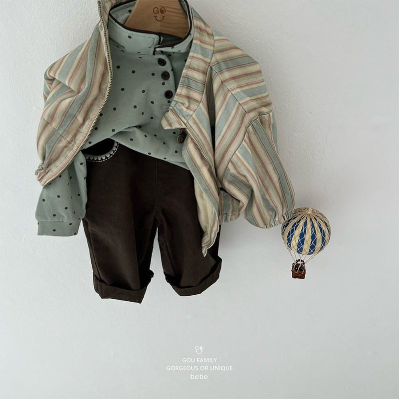 go;u - Korean Baby Fashion - #babylifestyle - Bebe Cute Pocket Pants - 4