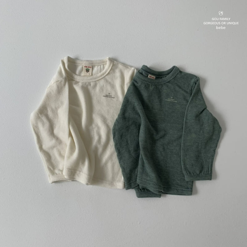 go;u - Korean Baby Fashion - #babyootd - Bebe Elastic Tee
