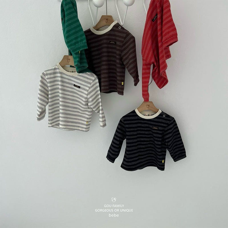 go;u - Korean Baby Fashion - #babyootd - Bebe Five Tee - 11