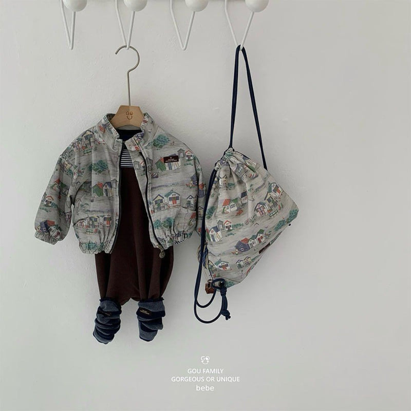 go;u - Korean Baby Fashion - #babyootd - Bebe Hanaji Long Suit - 8