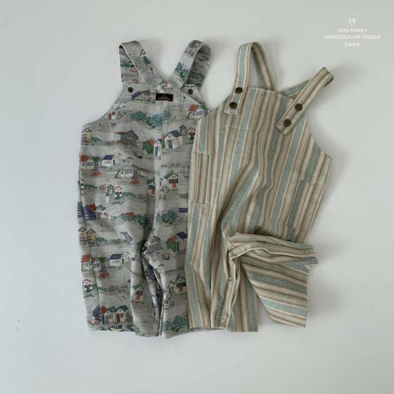 go;u - Korean Baby Fashion - #babyootd - Bebe I Know Overalls