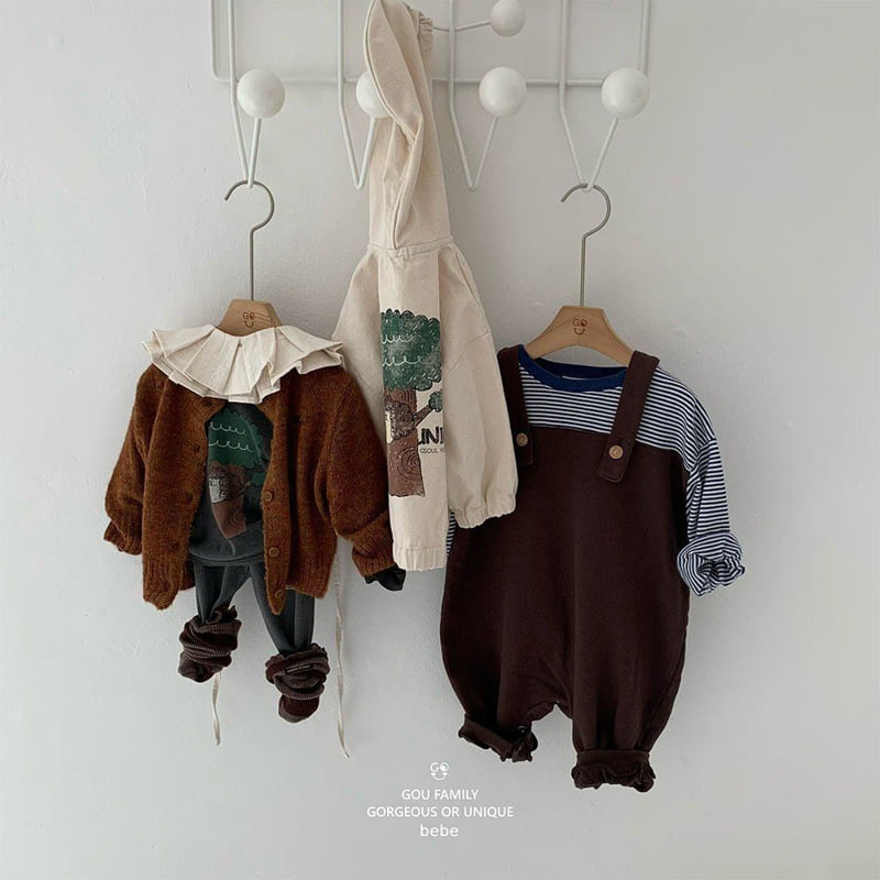 go;u - Korean Baby Fashion - #babyootd - Bebe Tree Dot Tee - 8