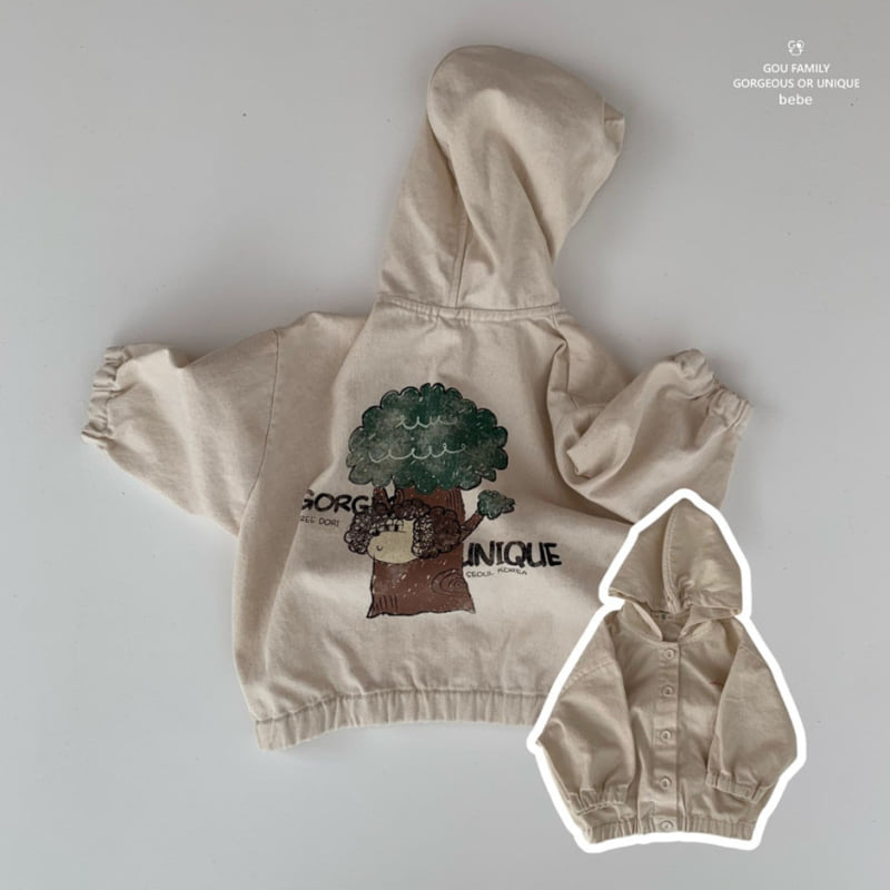 go;u - Korean Baby Fashion - #babyoutfit - Bebe Godori Tree Jumper