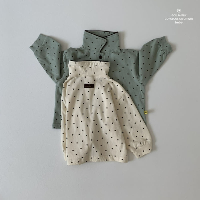 go;u - Korean Baby Fashion - #babyoutfit - Bebe Yes Collar Tee