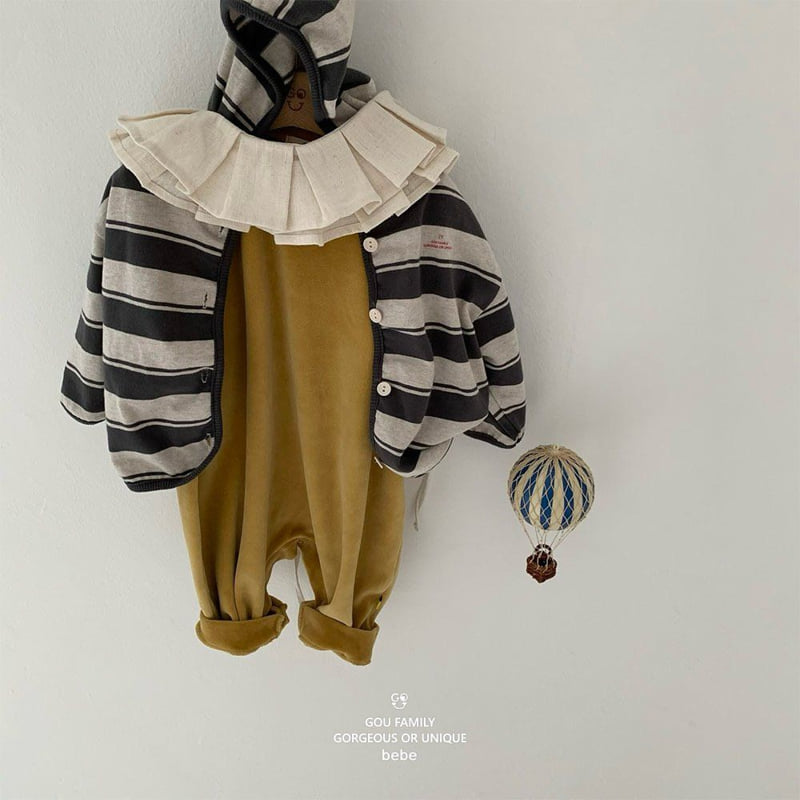 go;u - Korean Baby Fashion - #babyootd - Bebe Strong Hoodie Cardigan - 4