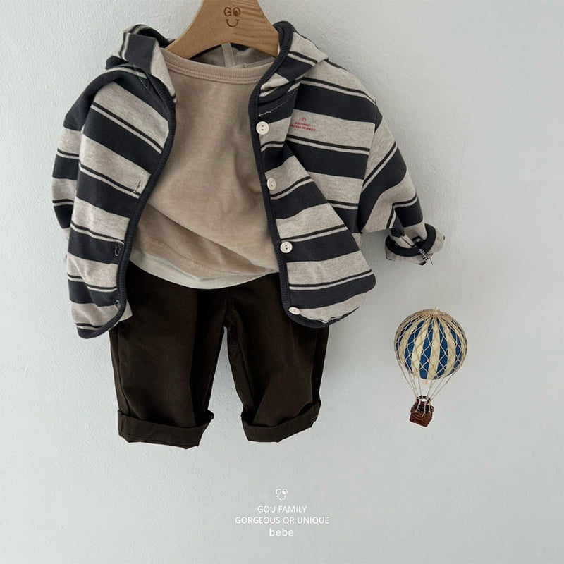 go;u - Korean Baby Fashion - #babyoutfit - Bebe Cute Pocket Pants - 6