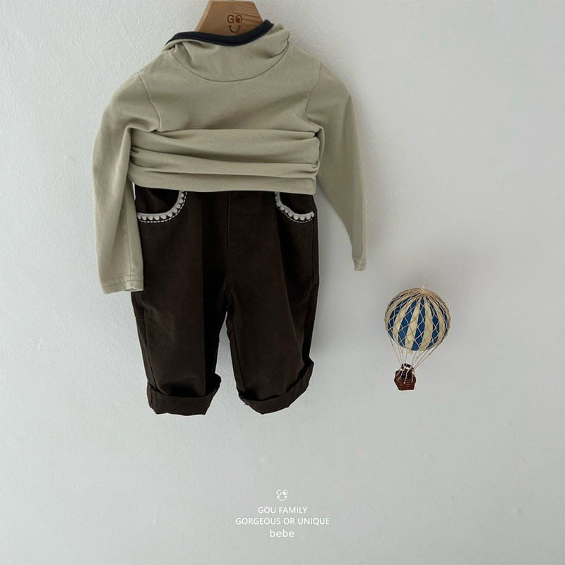 go;u - Korean Baby Fashion - #babyoutfit - Bebe Cute Pocket Pants - 7