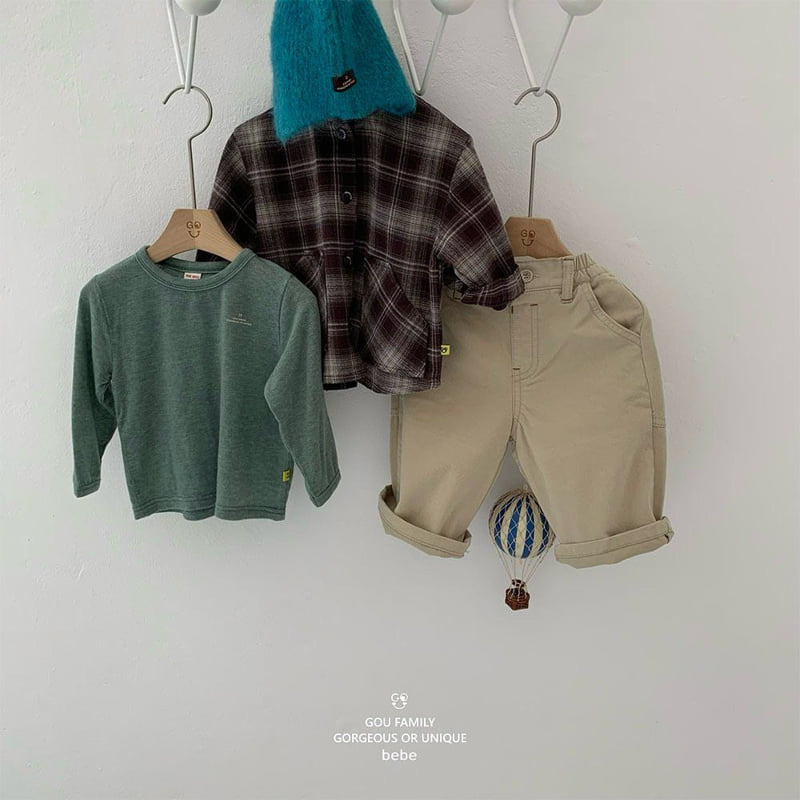 go;u - Korean Baby Fashion - #babywear - Bebe Fall Check Shirt - 10