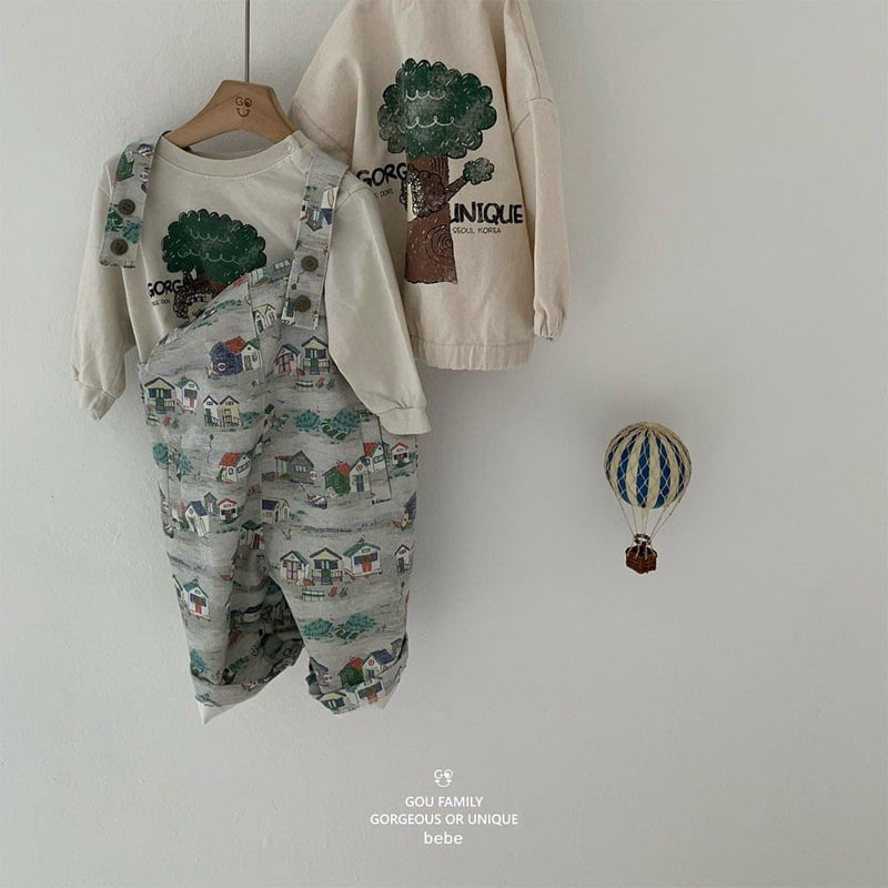 go;u - Korean Baby Fashion - #babyoutfit - Bebe I Know Overalls - 4