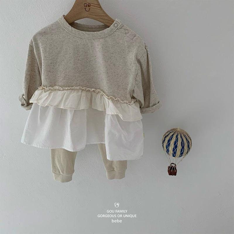 go;u - Korean Baby Fashion - #babywear - Bebe Moist Long Tee - 2