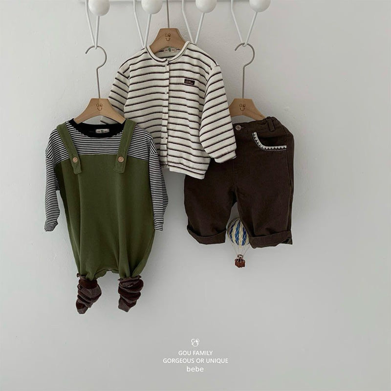 go;u - Korean Baby Fashion - #onlinebabyboutique - Bebe Cute Pocket Pants - 9