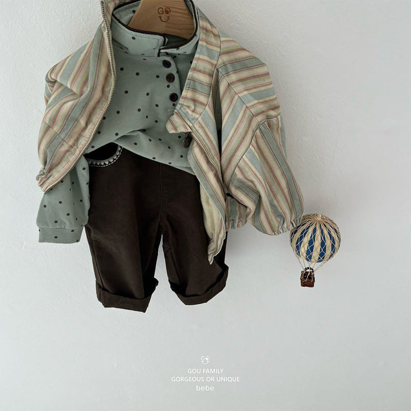 go;u - Korean Baby Fashion - #onlinebabyboutique - Bebe Yes Collar Tee - 4