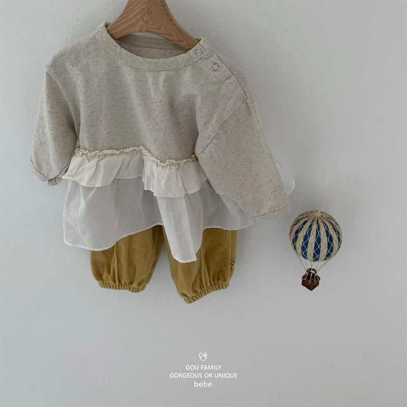 go;u - Korean Baby Fashion - #onlinebabyboutique - Bebe Moist Long Tee - 4