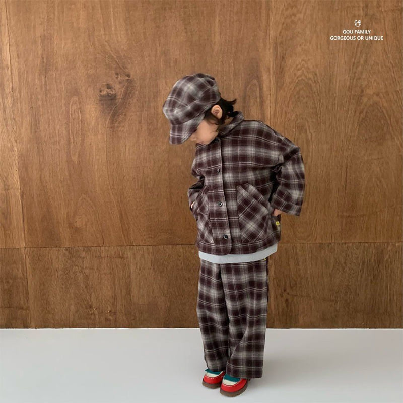 go;u - Korean Children Fashion - #childrensboutique - Fall Check Jacket - 6