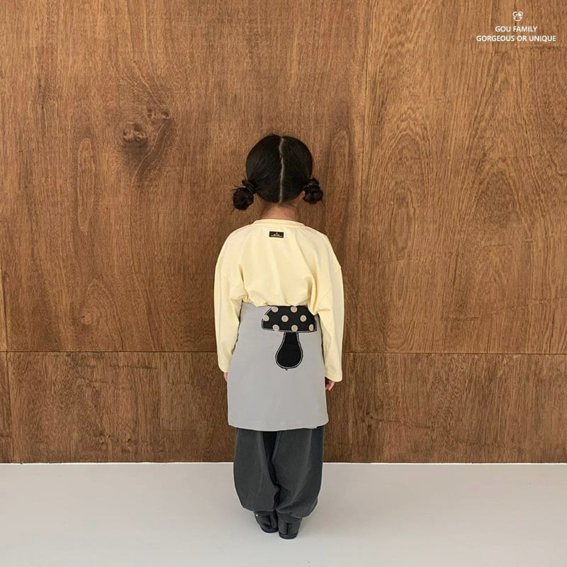 go;u - Korean Children Fashion - #discoveringself - Kkam Song Tee - 4