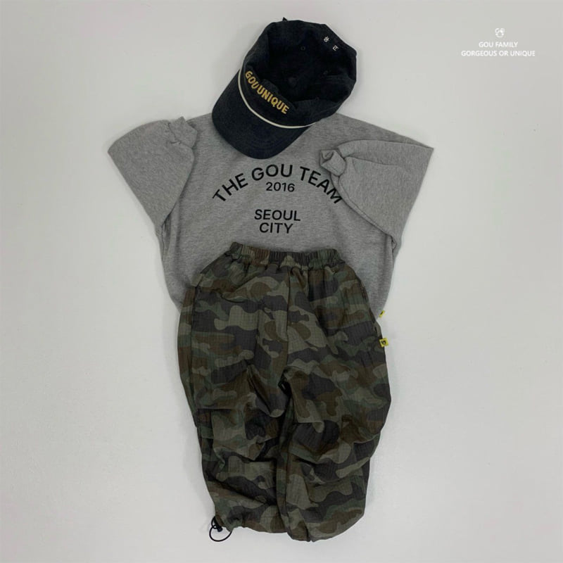 go;u - Korean Children Fashion - #kidsshorts - Camo Pants - 3