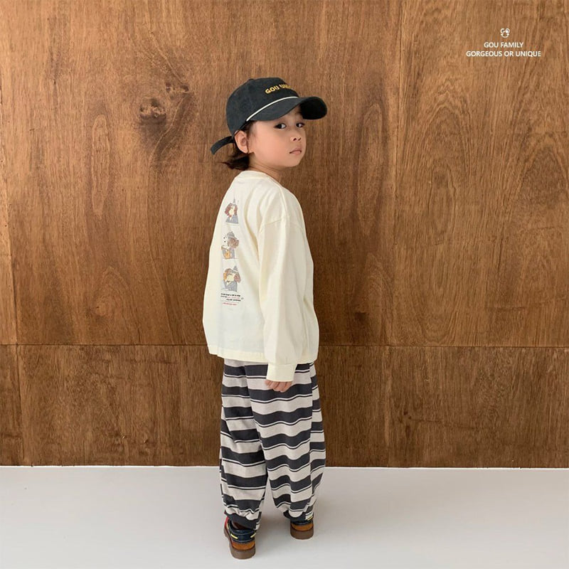go;u - Korean Children Fashion - #kidsshorts - Gara Pants - 4