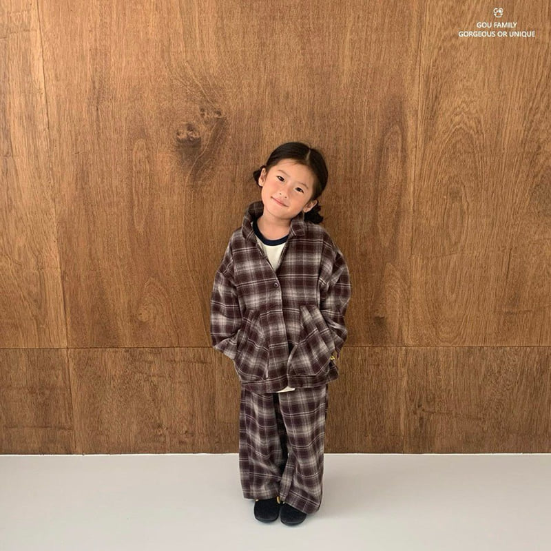 go;u - Korean Children Fashion - #kidsstore - Fall Check Jacket - 11