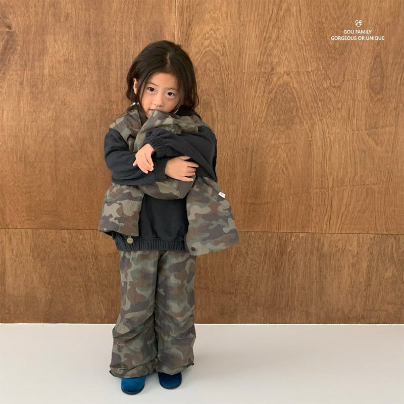 go;u - Korean Children Fashion - #kidsshorts - Camo Pants - 4