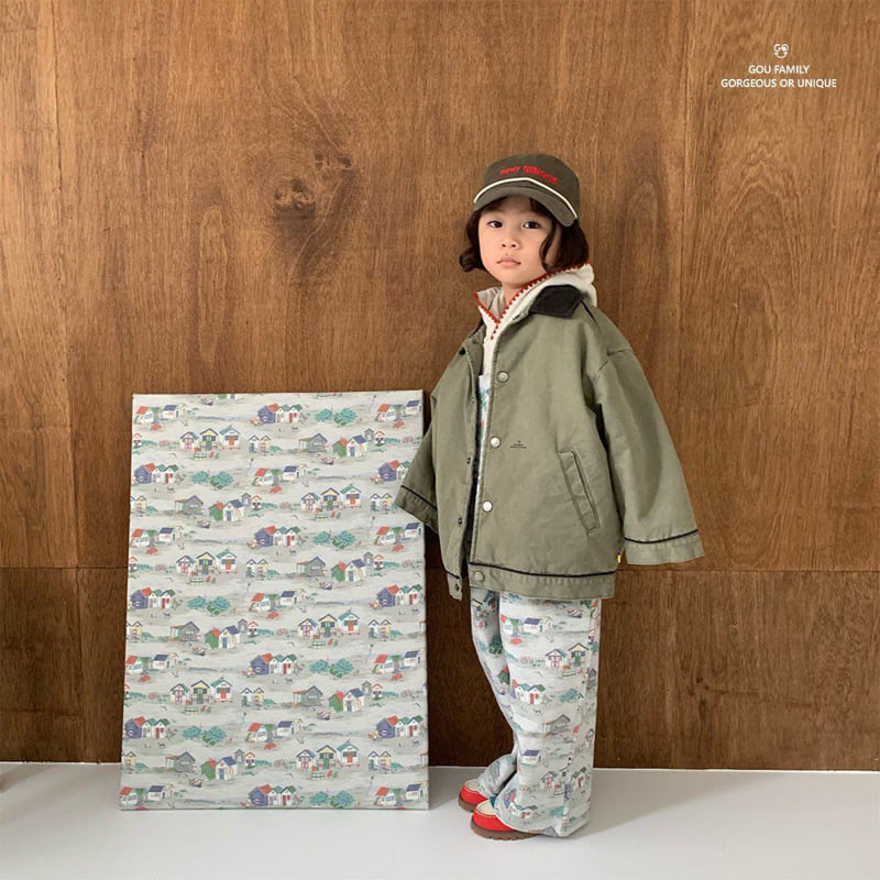 go;u - Korean Children Fashion - #minifashionista - Teamwork Jacket Junior - 3