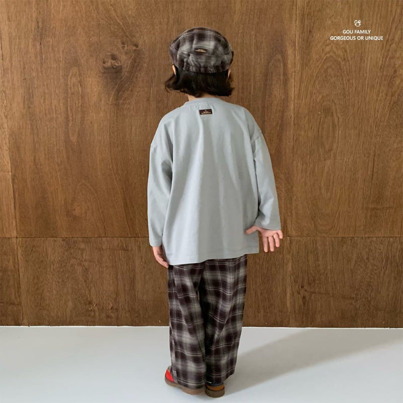 go;u - Korean Children Fashion - #stylishchildhood - Check Fall Pants - 3