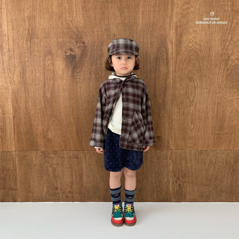 go;u - Korean Children Fashion - #toddlerclothing - Fall Check Jacket - 3