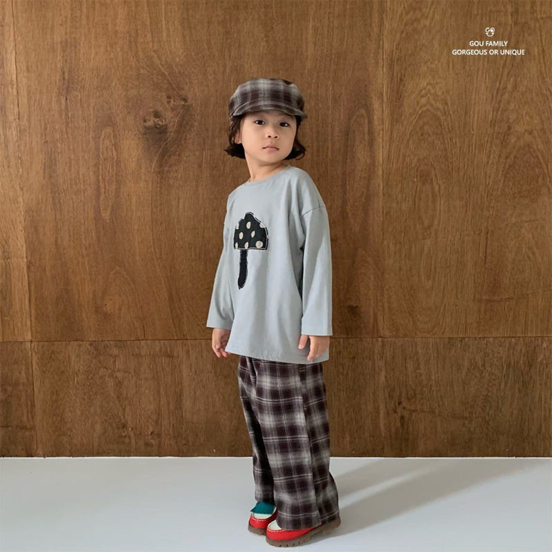 go;u - Korean Children Fashion - #toddlerclothing - Check Fall Pants - 2