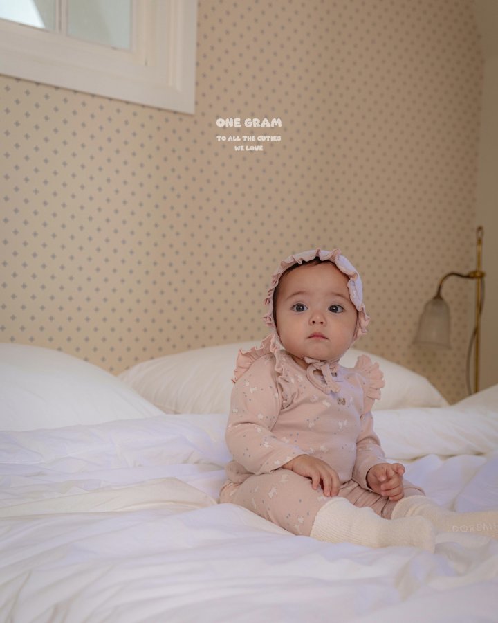 1 Gram - Korean Baby Fashion - #babyboutique - Bunny Top Bottom Set - 5