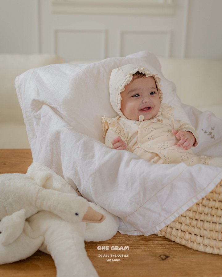 1 Gram - Korean Baby Fashion - #smilingbaby - Bunny Newborn Suit - 4
