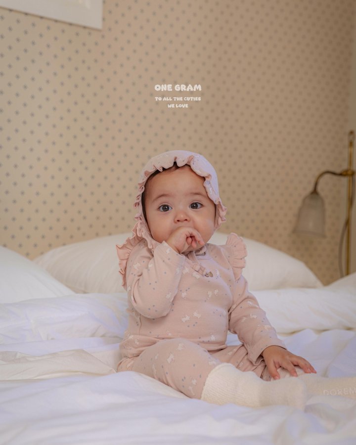 1 Gram - Korean Baby Fashion - #babyboutiqueclothing - Bunny Top Bottom Set - 6