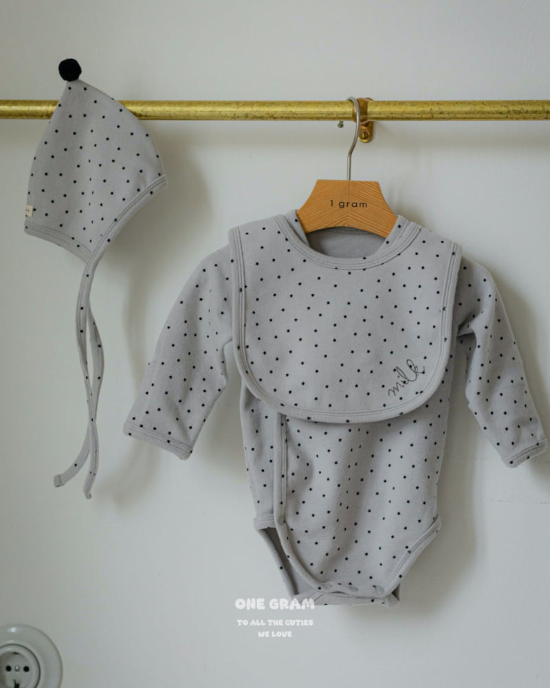 1 Gram - Korean Baby Fashion - #babyboutiqueclothing - Milk Bib