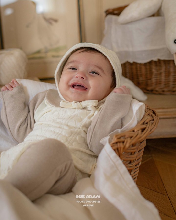 1 Gram - Korean Baby Fashion - #babyboutiqueclothing - Chouchou Collar Suit (Heart) - 6