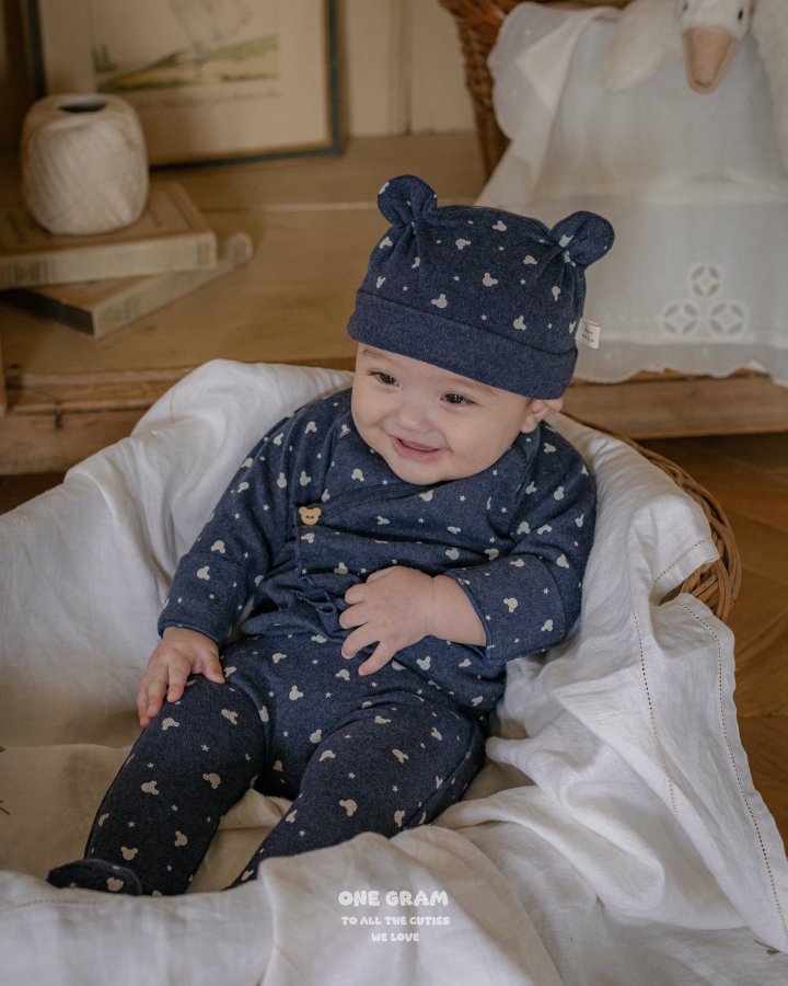 1 Gram - Korean Baby Fashion - #babyboutiqueclothing - Dudu Newborn Suit Leggings Set