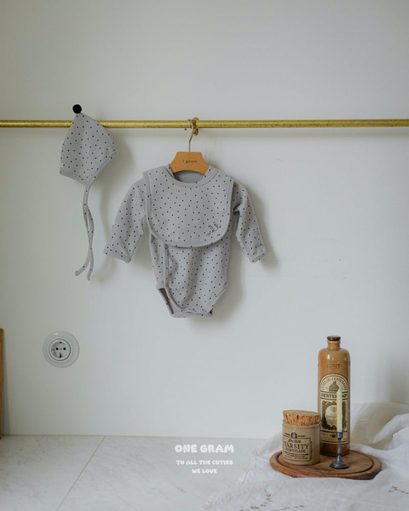 1 Gram - Korean Baby Fashion - #babyclothing - Milk Bib - 2