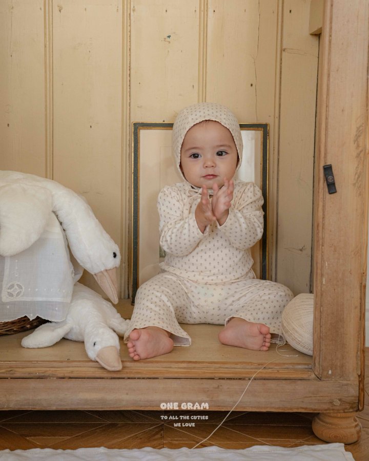 1 Gram - Korean Baby Fashion - #babyclothing - Mie Bonnet - 8