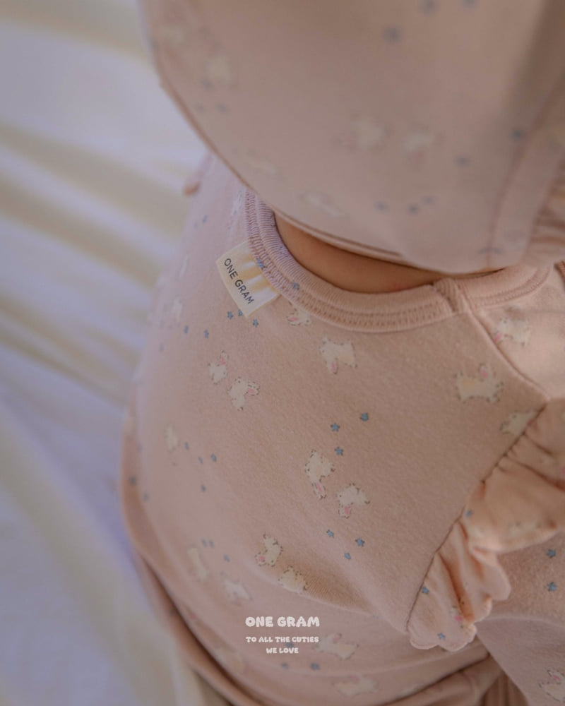 1 Gram - Korean Baby Fashion - #babyfashion - Bunny Top Bottom Set - 8