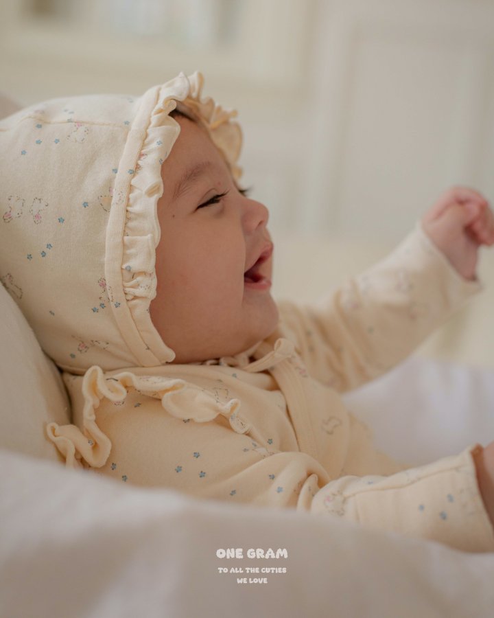 1 Gram - Korean Baby Fashion - #babyfashion - Bunny Newborn Suit - 7