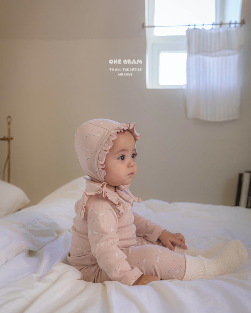 1 Gram - Korean Baby Fashion - #babyfashion - Bunny Bonnet - 6