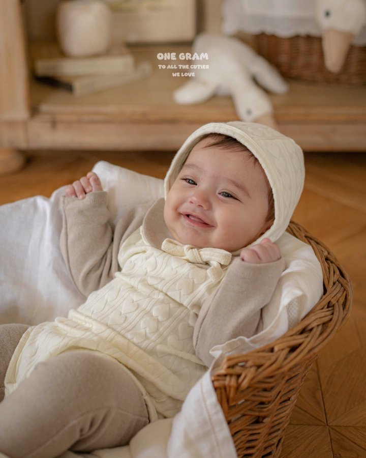 1 Gram - Korean Baby Fashion - #babyfashion - Chouchou Collar Suit (Heart) - 8
