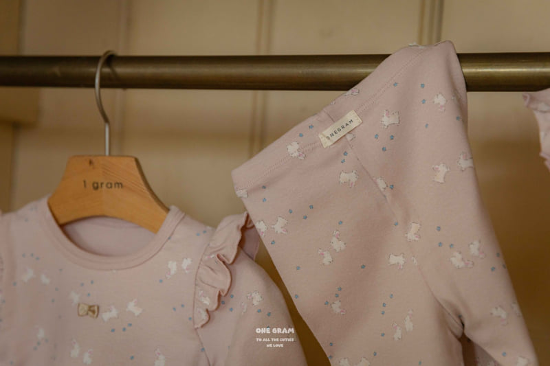 1 Gram - Korean Baby Fashion - #babyfever - Bunny Top Bottom Set - 9