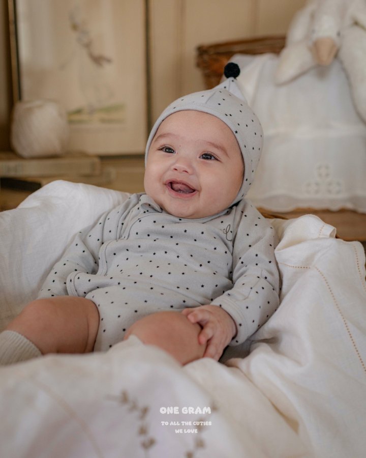 1 Gram - Korean Baby Fashion - #babyfever - Milk Newborn Suit - 5