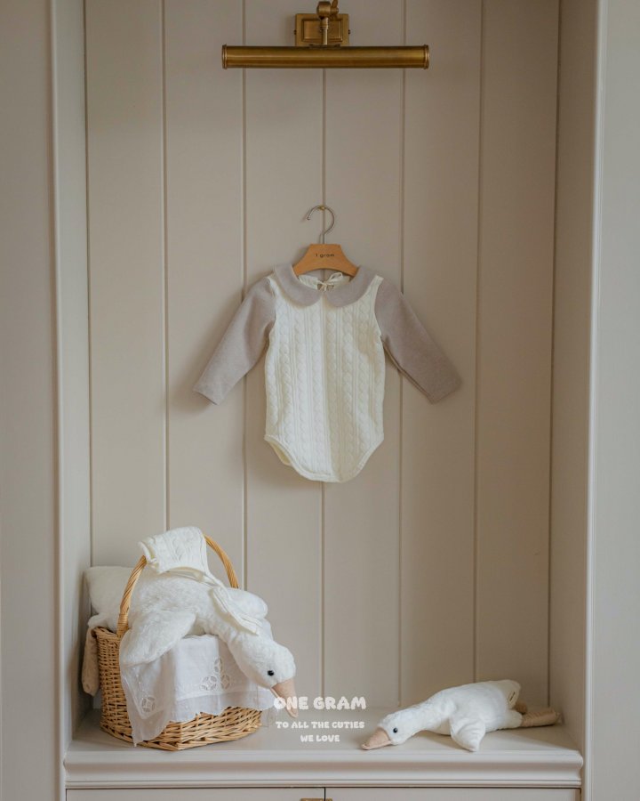 1 Gram - Korean Baby Fashion - #babyfever - Chouchou Collar Suit (Heart) - 9