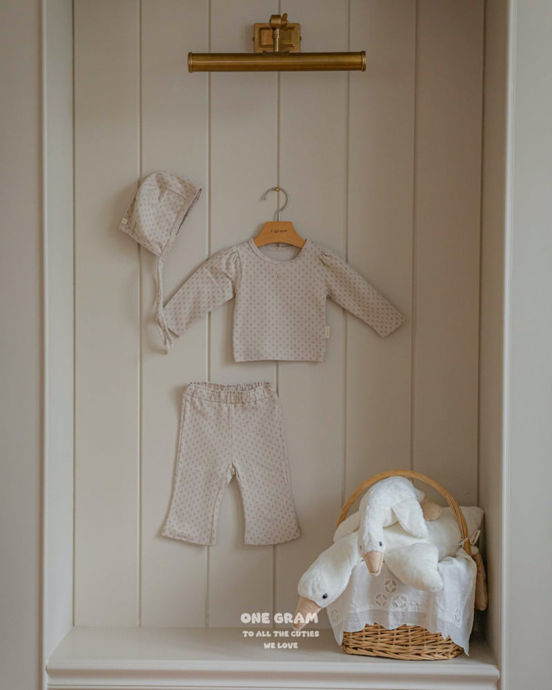 1 Gram - Korean Baby Fashion - #babygirlfashion - Mie Bonnet - 11