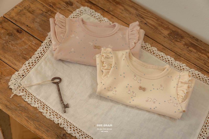 1 Gram - Korean Baby Fashion - #babyoninstagram - Bunny Top Bottom Set - 12