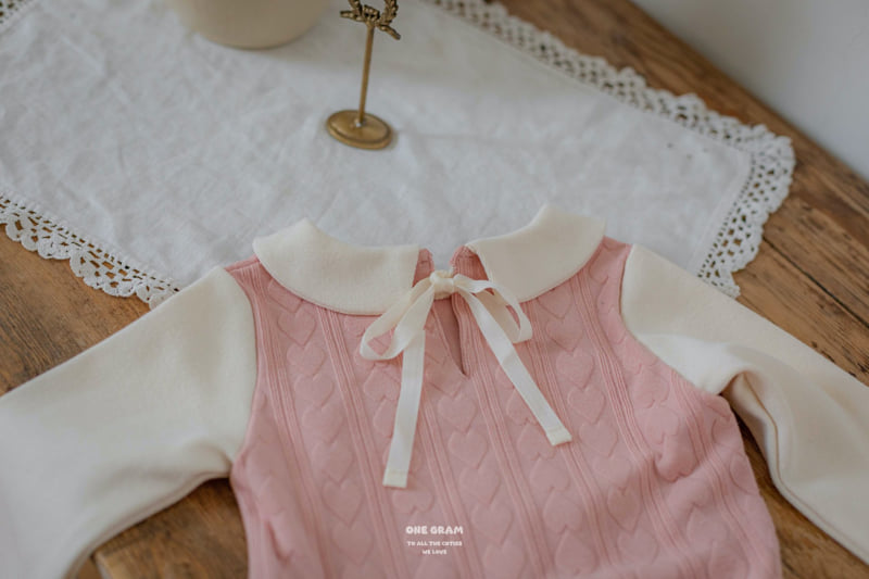 1 Gram - Korean Baby Fashion - #babyoninstagram - Chouchou Collar Suit (Heart) - 12