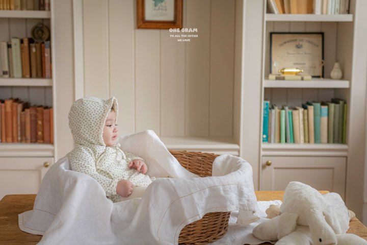 1 Gram - Korean Baby Fashion - #babyootd - Tsubaki Newborn Suit - 3