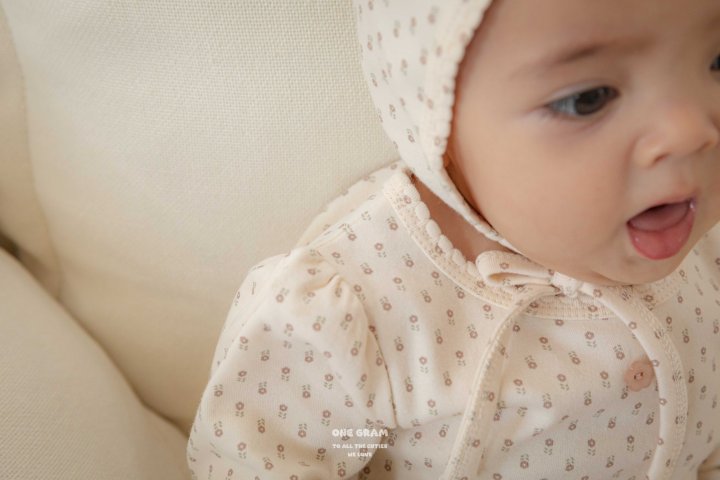 1 Gram - Korean Baby Fashion - #babyoutfit - Mie Top Bottom Set - 4